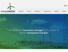 Tablet Screenshot of energynautics.com